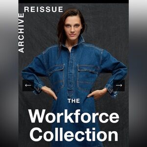 GAP WORKFORCE COLLECTION DENIM DRESS SIZE PETITE LARGE